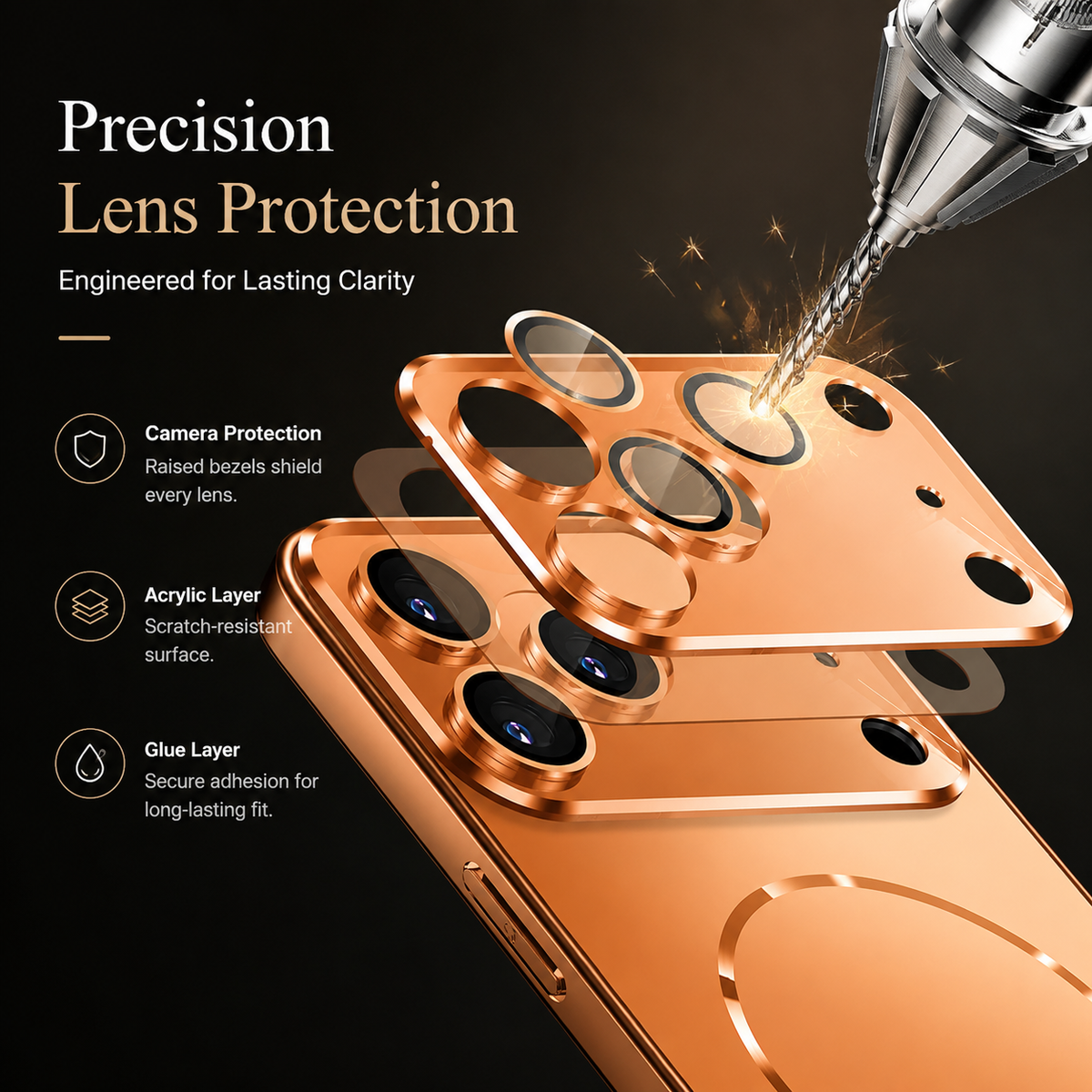 Premium iPhone Case MagSafe Compatible Magnetic Shockproof Cover Camera Lens Protection Ultra Thin Matte Anti Fingerprint Hard Back Full Coverage Slim