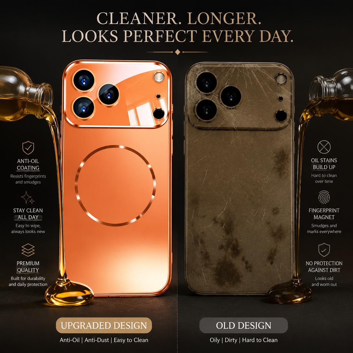 Premium iPhone Case MagSafe Compatible Magnetic Shockproof Cover Camera Lens Protection Ultra Thin Matte Anti Fingerprint Hard Back Full Coverage Slim