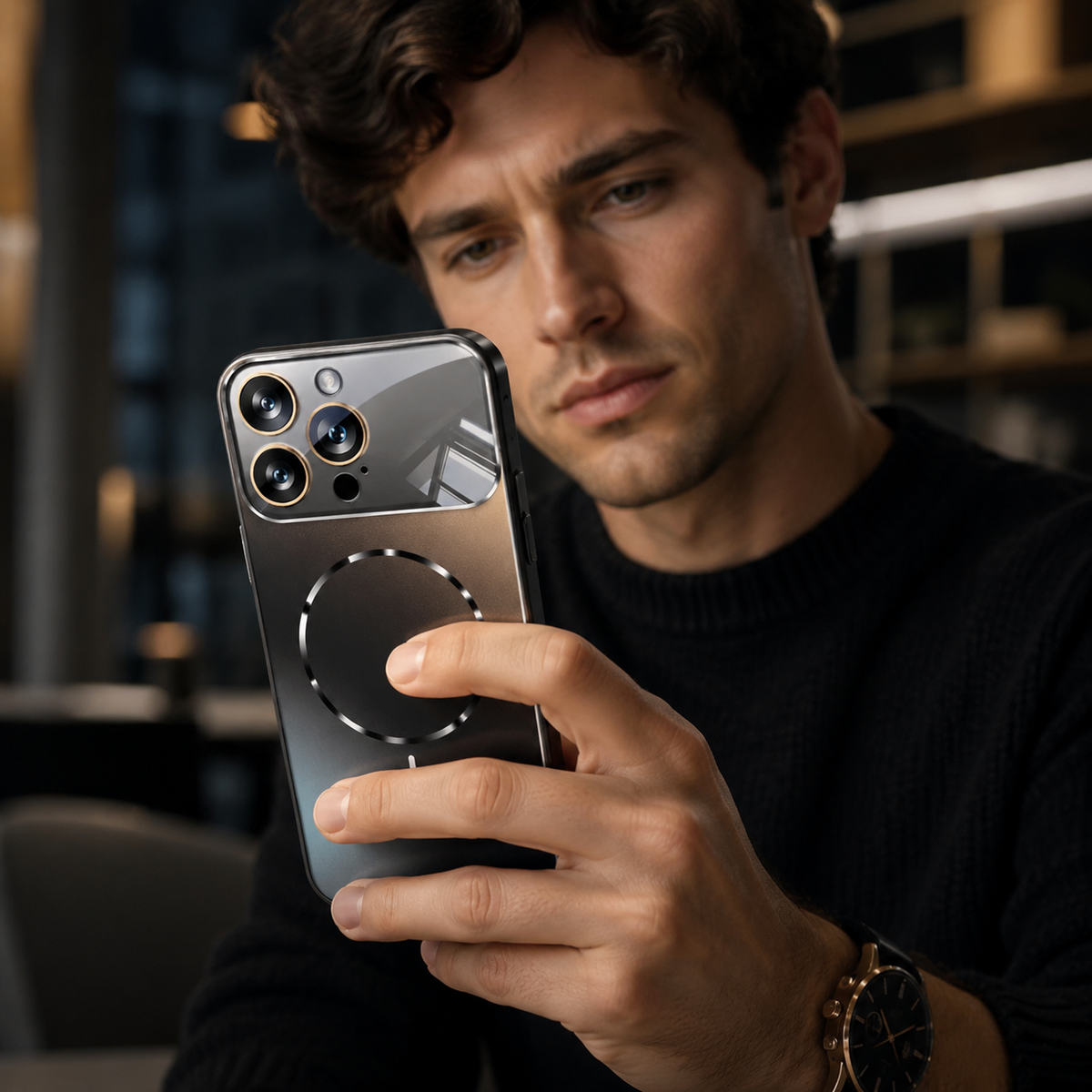 Premium iPhone Case MagSafe Compatible Magnetic Shockproof Cover Camera Lens Protection Ultra Thin Matte Anti Fingerprint Hard Back Full Coverage Slim