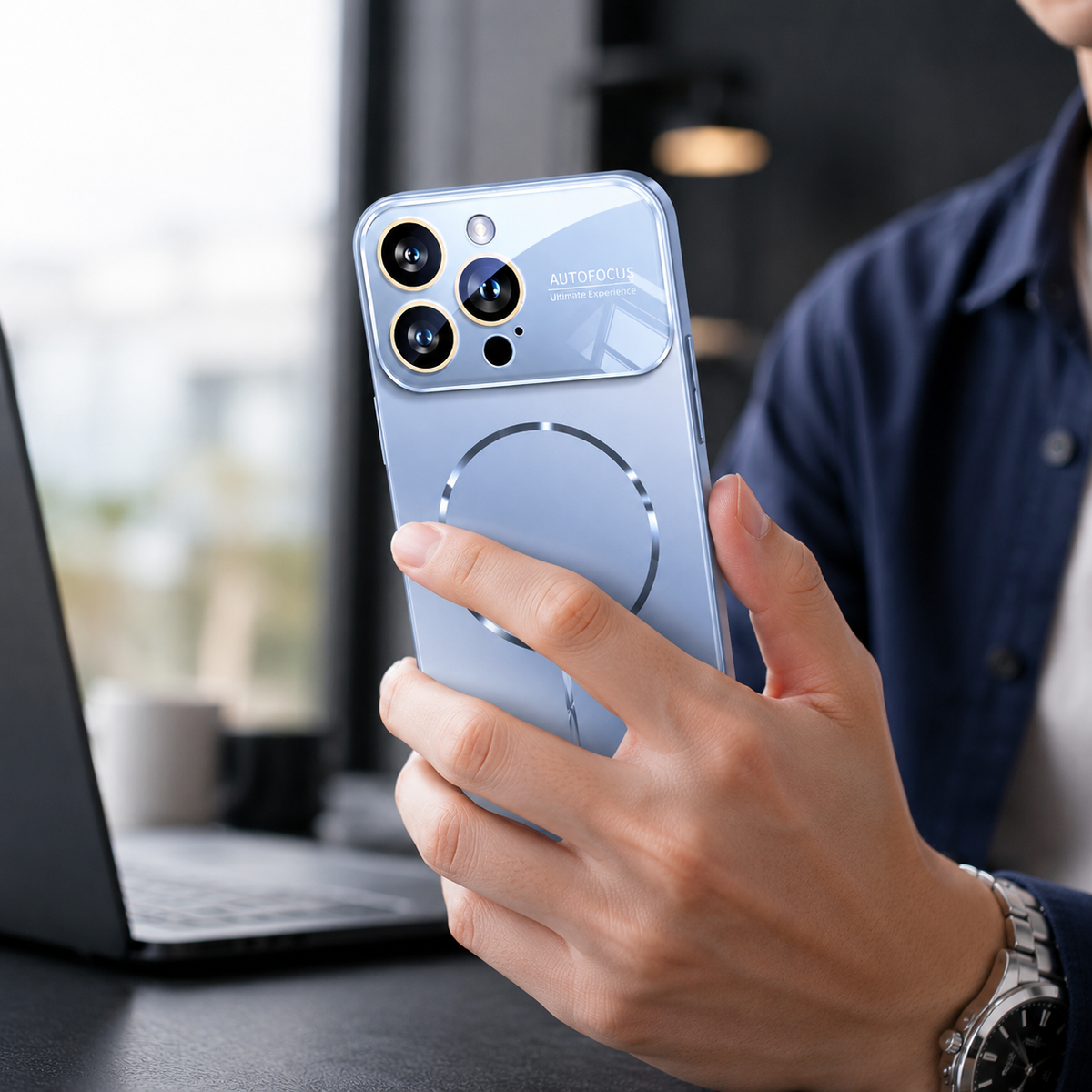 Premium iPhone Case MagSafe Compatible Magnetic Shockproof Cover Camera Lens Protection Ultra Thin Matte Anti Fingerprint Hard Back Full Coverage Slim