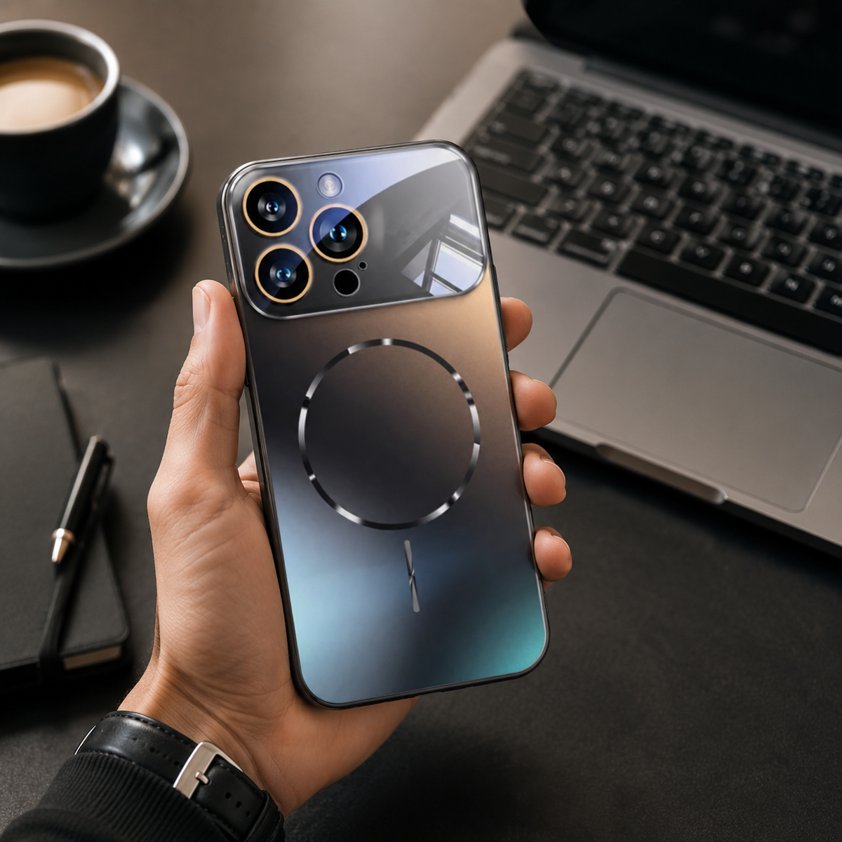 Premium iPhone Case MagSafe Compatible Magnetic Shockproof Cover Camera Lens Protection Ultra Thin Matte Anti Fingerprint Hard Back Full Coverage Slim