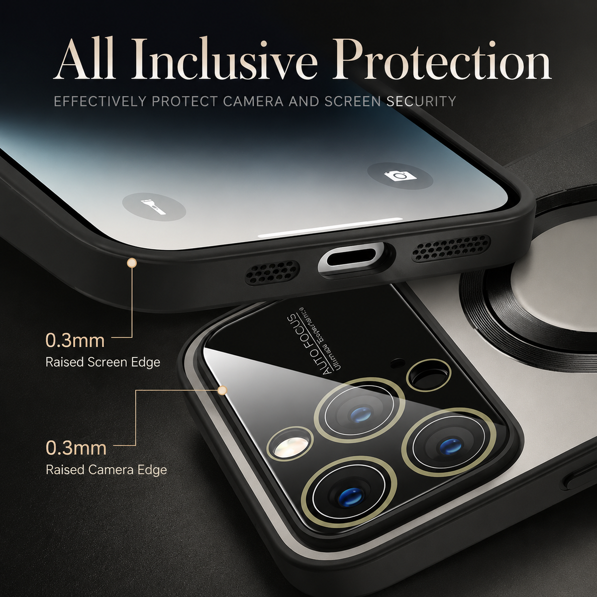 Premium iPhone Case MagSafe Compatible Magnetic Shockproof Matte Protective Cover PC TPU Camera Lens Protection Anti Fingerprint Slim Full Coverage Pro