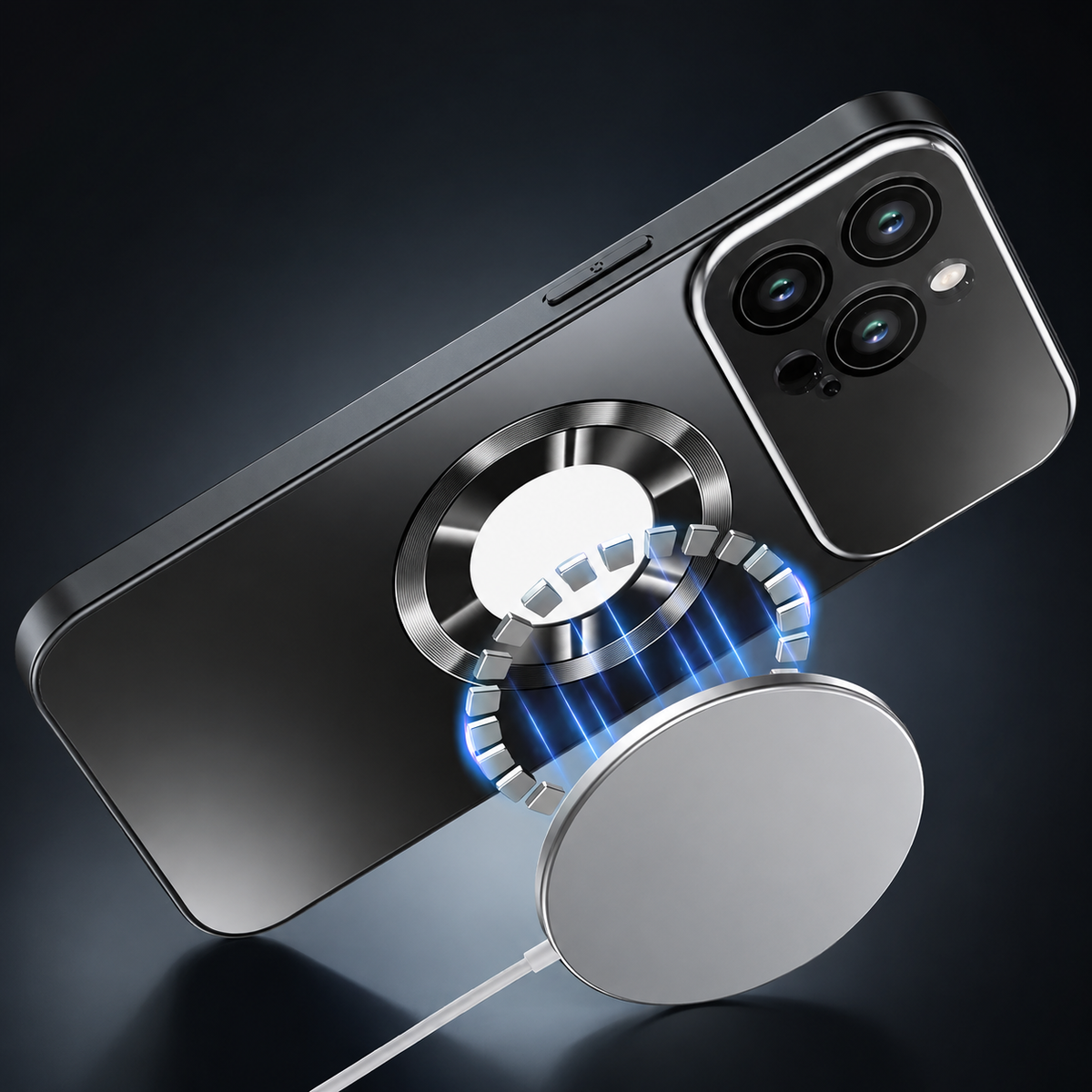Premium iPhone Case MagSafe Compatible Magnetic Shockproof Matte Protective Cover PC TPU Camera Lens Protection Anti Fingerprint Slim Full Coverage Pro