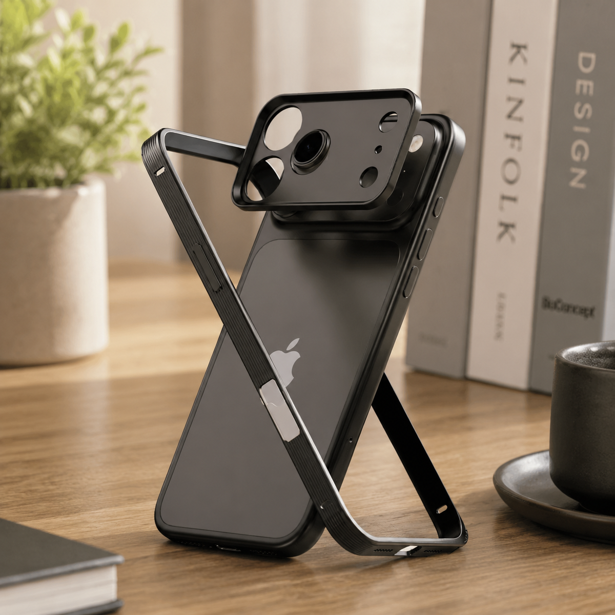 Premium iPhone Case MagSafe Compatible Metal Frame Shockproof Protective Cover Heat Dissipation Anti Slip Grip Camera Lens Guard Slim Lightweight Design