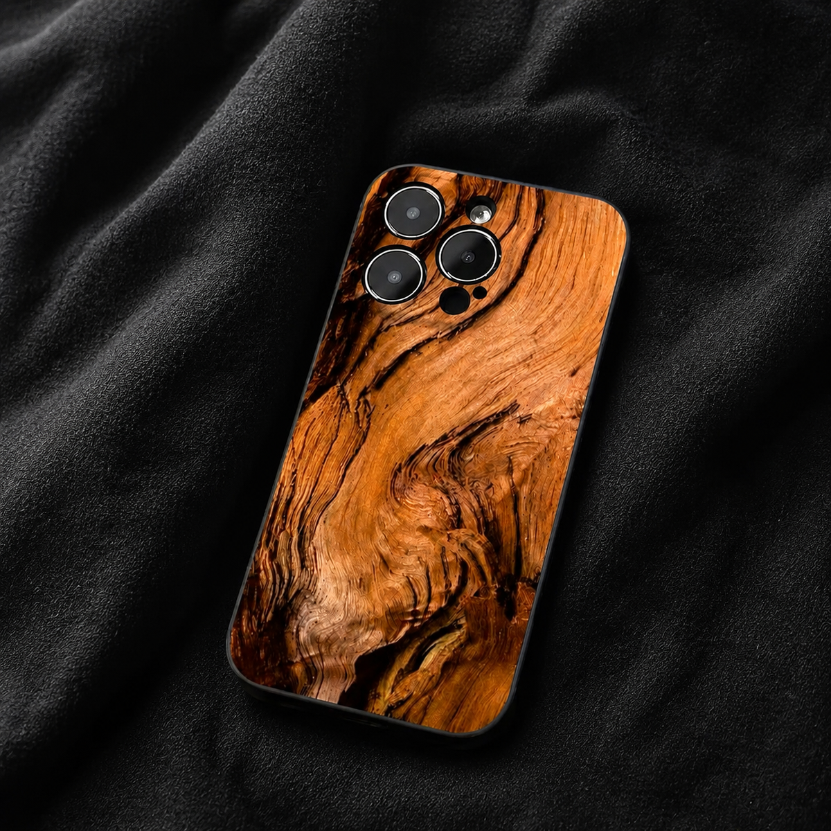 Premium iPhone Case MagSafe Compatible Natural Wood Protective Cover Shockproof TPU Bumper Camera Lens Guard Anti Scratch Slim Lightweight Design