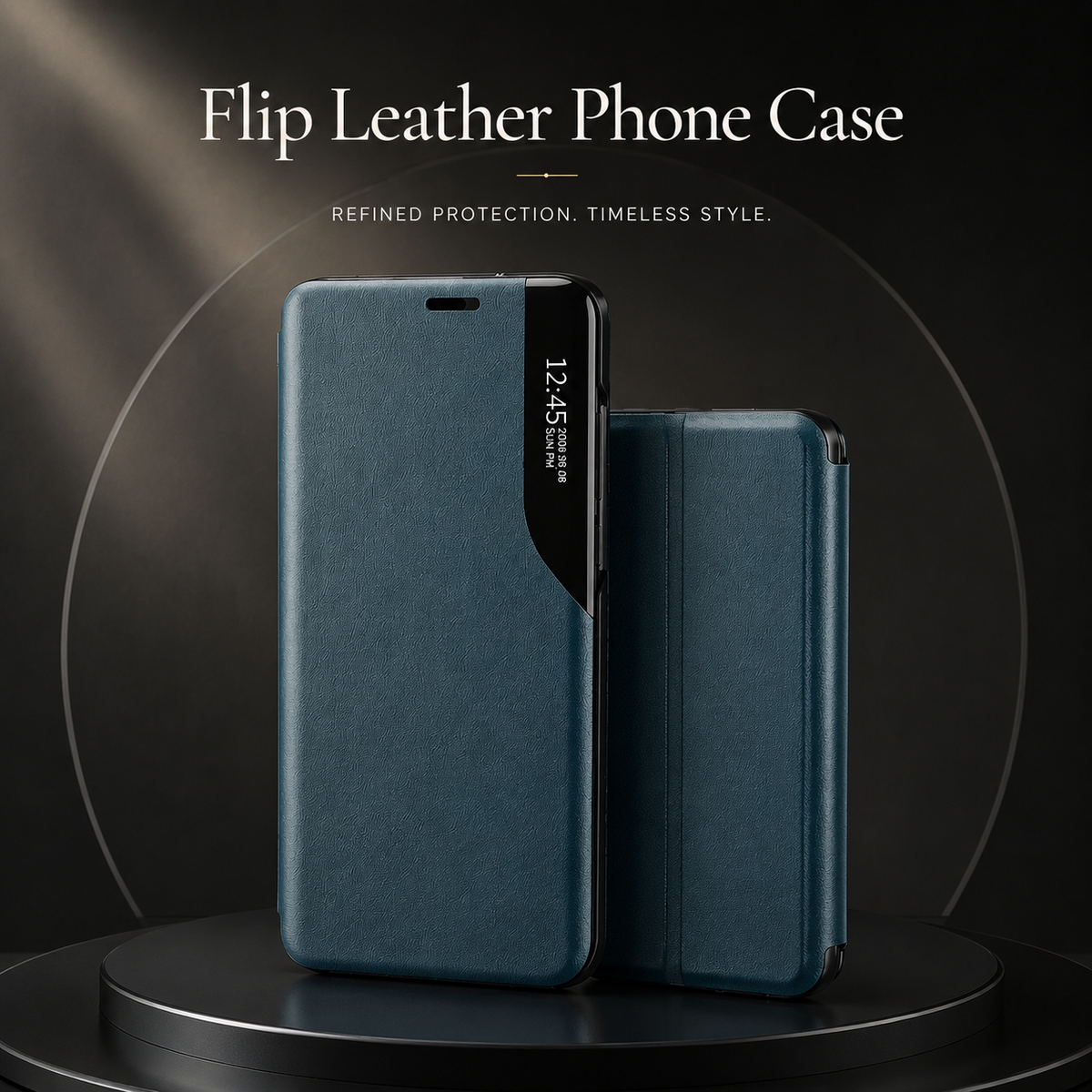 Premium iPhone Case MagSafe Compatible PU Leather Flip Wallet Card Holder Kickstand Magnetic Closure Shockproof Full Body Protection Cover