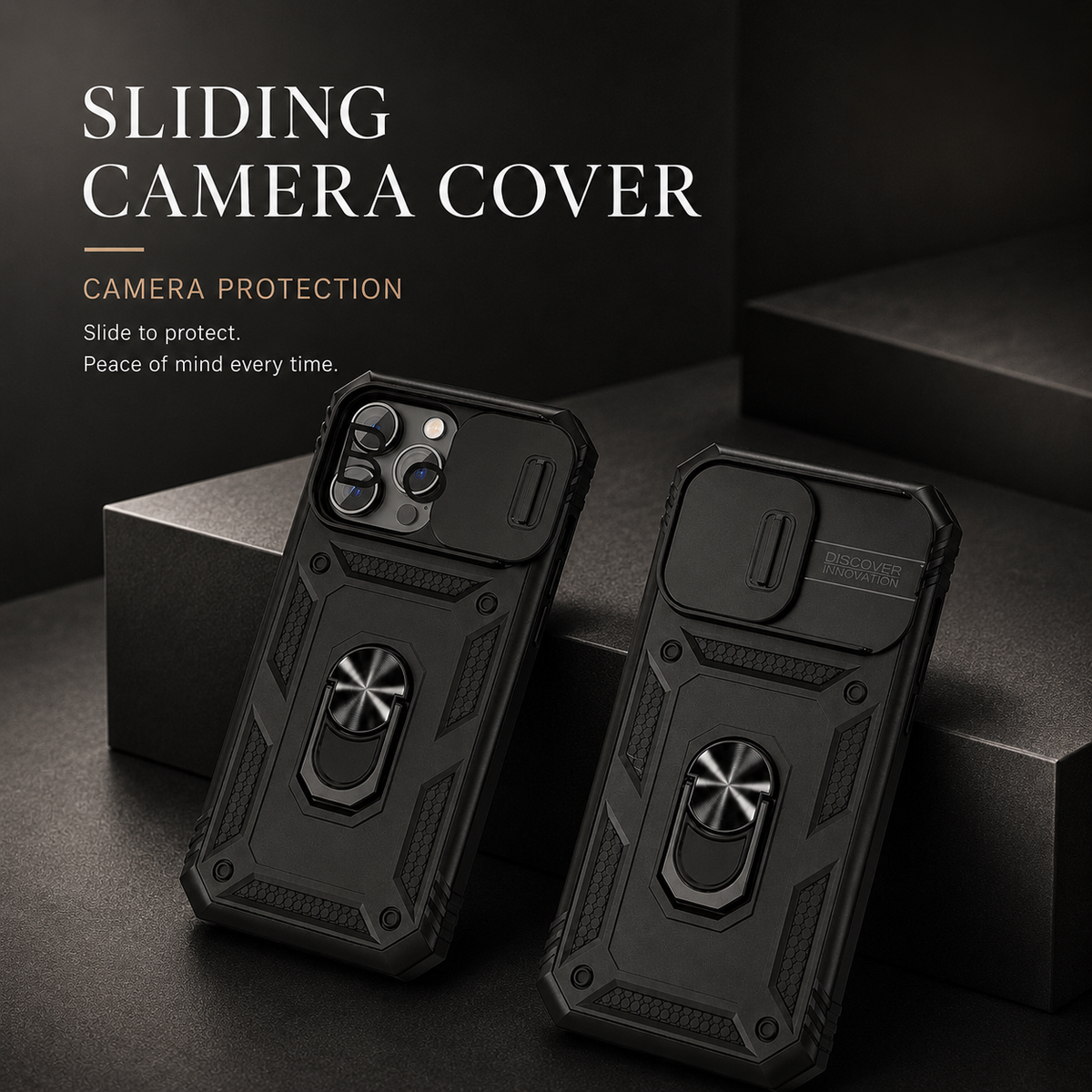 Premium iPhone Case MagSafe Compatible Rugged Armor Card Holder Kickstand Shockproof Cover 360° Rotating Stand Full Protection Anti Slip Heavy Duty Design