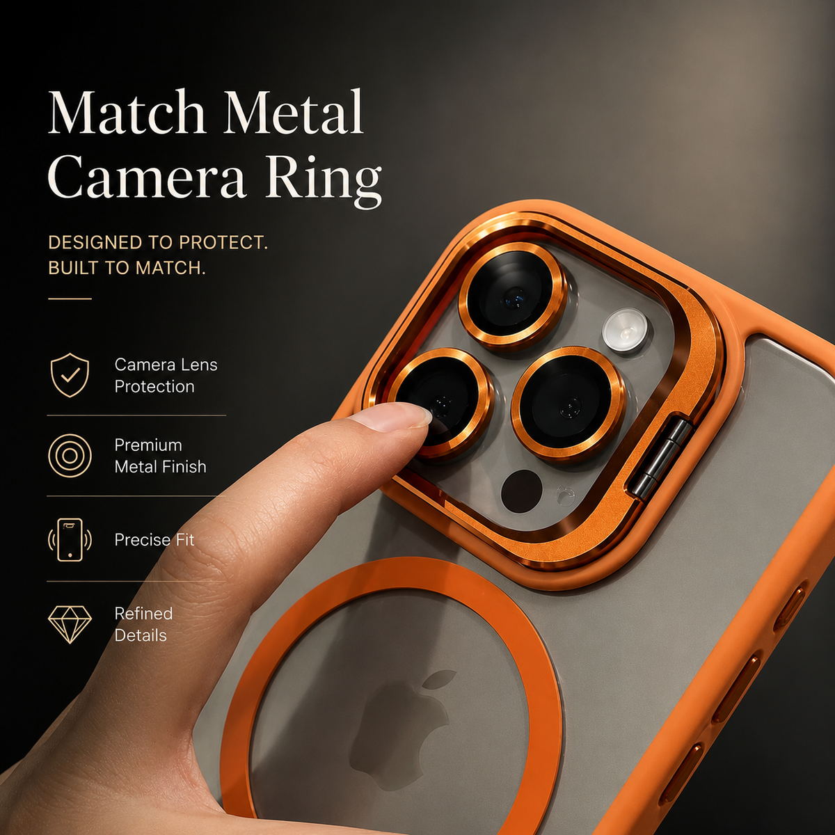 Premium iPhone Case MagSafe Compatible Shockproof Magnetic Protective Cover Bumper Full Body Camera Lens Guard Anti Scratch Slim Durable Design Modern