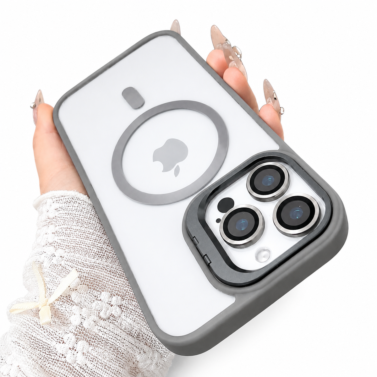 Premium iPhone Case MagSafe Compatible Shockproof Magnetic Protective Cover Bumper Full Body Camera Lens Guard Anti Scratch Slim Durable Design Modern