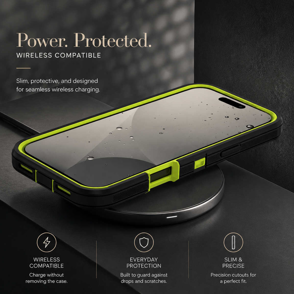 Premium iPhone Case MagSafe Compatible Shockproof PC TPU Armor Anti Slip Dual Layer Defender Heavy Duty Anti Scratch Protective Cover