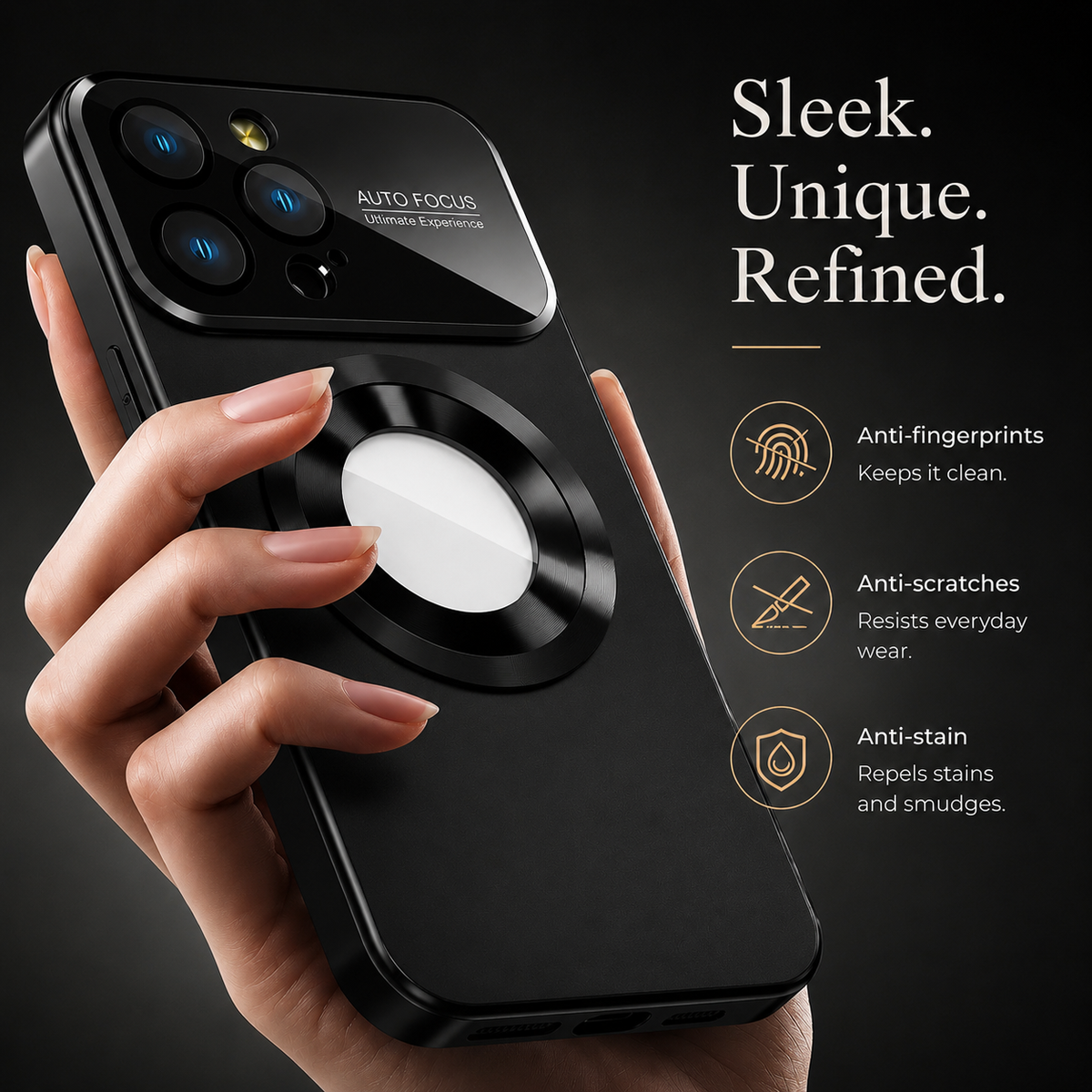 Premium iPhone Case MagSafe Compatible Tempered Glass Protective Cover Shockproof Anti Scratch Camera Lens Guard Slim Light Full Coverage Matte Finish