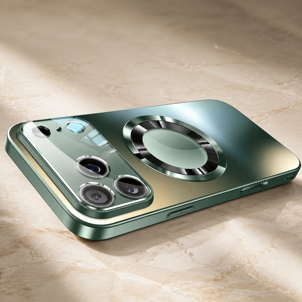 Premium iPhone Case MagSafe Compatible Titanium Matte PC TPU Shockproof Cover Camera Lens Guard Ultra Thin Full Protection Metallic Design
