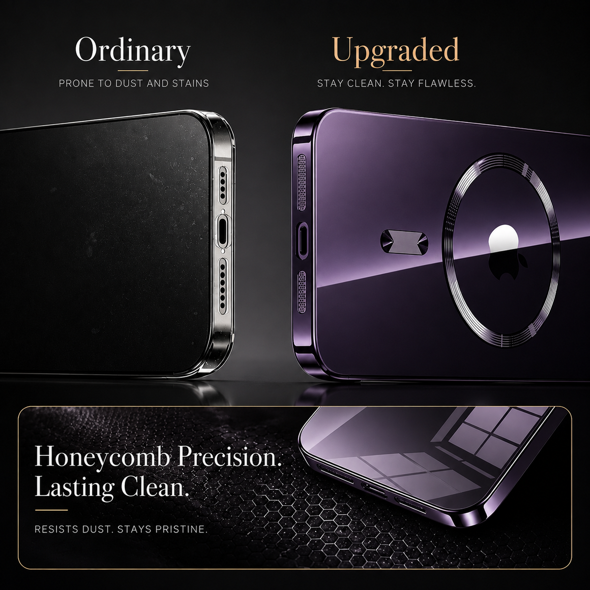 Premium iPhone Case MagSafe Compatible Transparent Acrylic Protective Cover Shockproof Tempered Camera Lens Guard Anti Scratch Slim Clear Coverage Fit