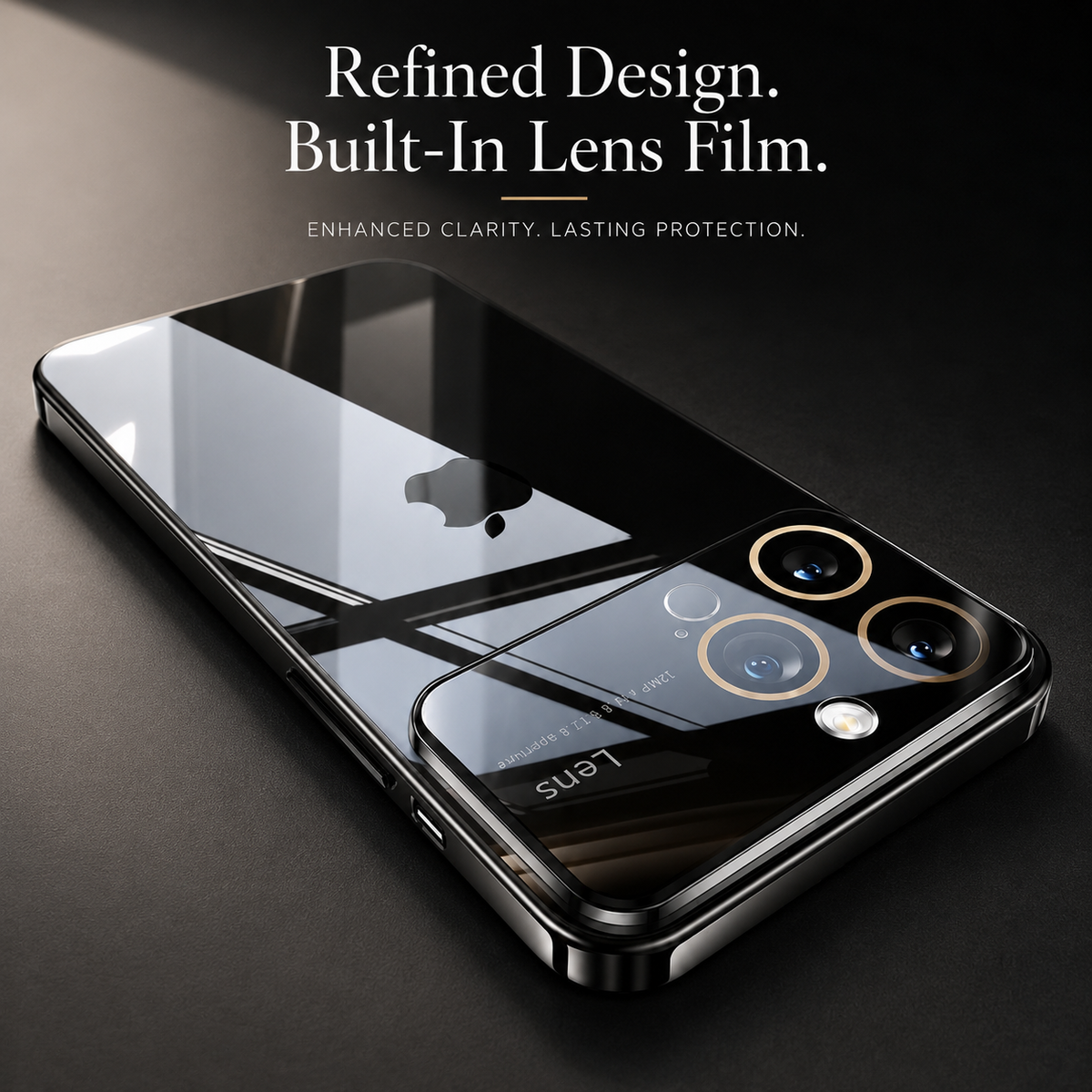 Premium iPhone Case MagSafe Compatible Transparent Acrylic Protective Cover Shockproof Tempered Camera Lens Guard Anti Scratch Slim Clear Coverage Fit