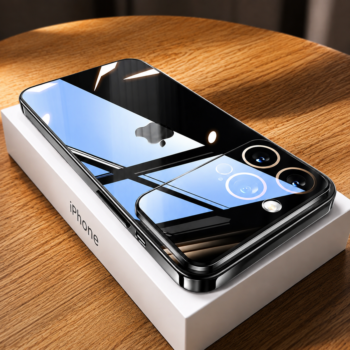 Premium iPhone Case MagSafe Compatible Transparent Acrylic Protective Cover Shockproof Tempered Camera Lens Guard Anti Scratch Slim Clear Coverage Fit