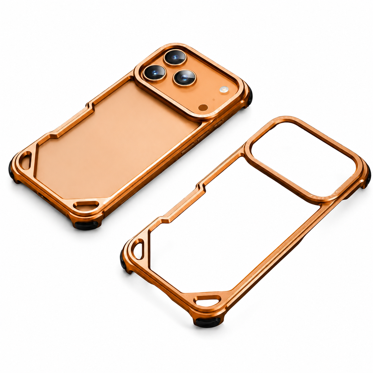 Premium iPhone Case MagSafe Compatible Ultra Thin Aluminum Metal Bumper Shockproof Cover Matte Lightweight Slim Edge Protection Anti Scratch Slim Case