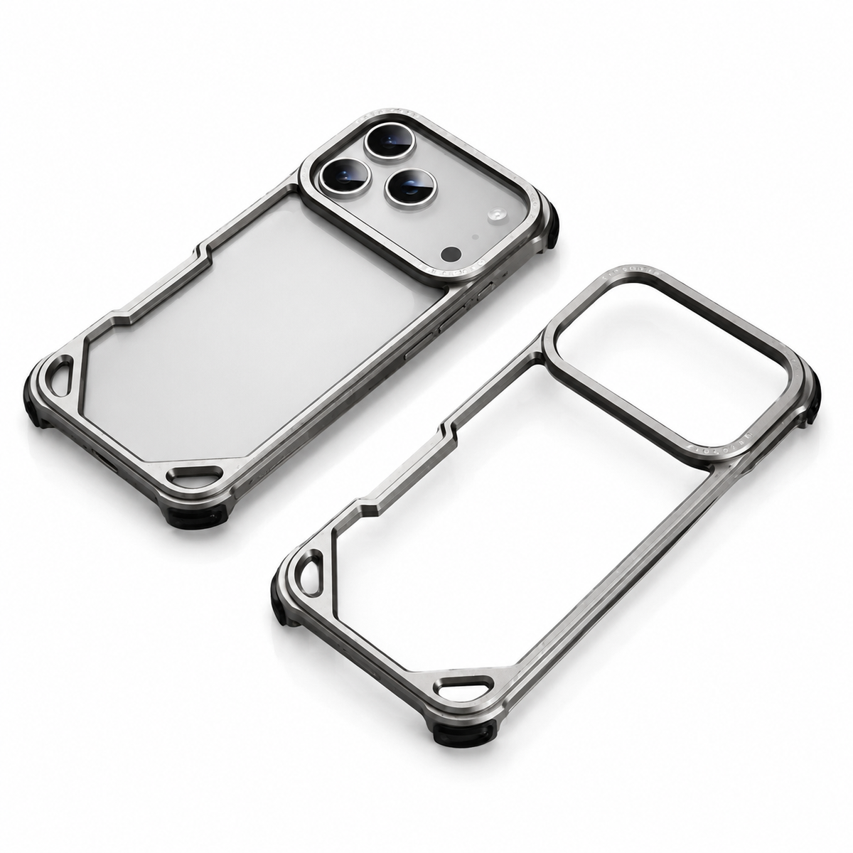 Premium iPhone Case MagSafe Compatible Ultra Thin Aluminum Metal Bumper Shockproof Cover Matte Lightweight Slim Edge Protection Anti Scratch Slim Case