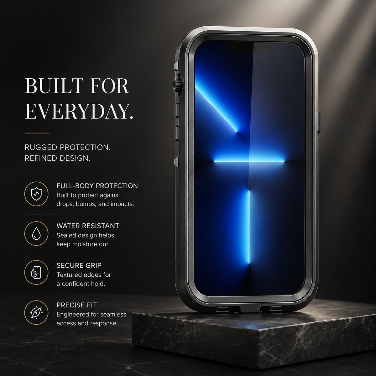 Premium iPhone Case MagSafe Compatible Waterproof IP68 Protective Cover Full Body Shockproof Sealed Transparent Design Camera Screen Protection