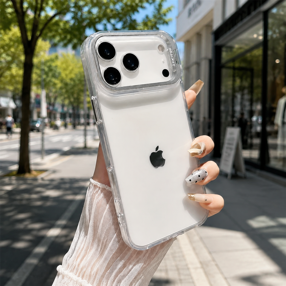 Premium iPhone Case MagSafe Crystal Clear PC TPU Shockproof Protective Cover Camera Lens Stand Armor Anti Scratch Magnetic Wireless Charging Slim Full
