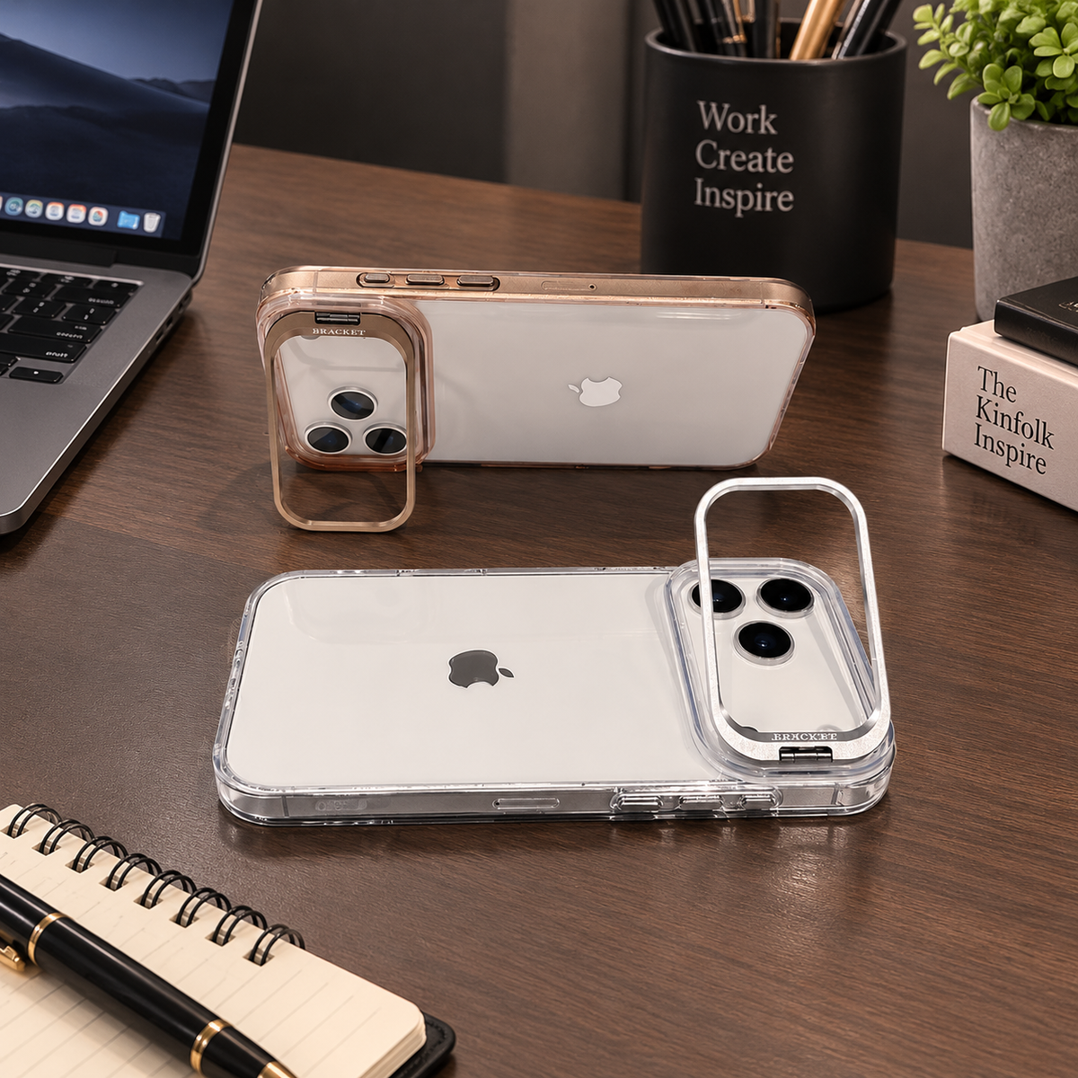 Premium iPhone Case MagSafe Crystal Clear PC TPU Shockproof Protective Cover Camera Lens Stand Armor Anti Scratch Magnetic Wireless Charging Slim Full