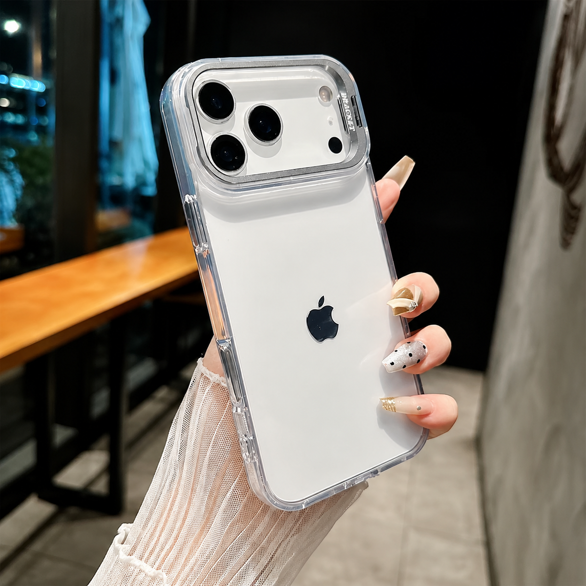 Premium iPhone Case MagSafe Crystal Clear PC TPU Shockproof Protective Cover Camera Lens Stand Armor Anti Scratch Magnetic Wireless Charging Slim Full
