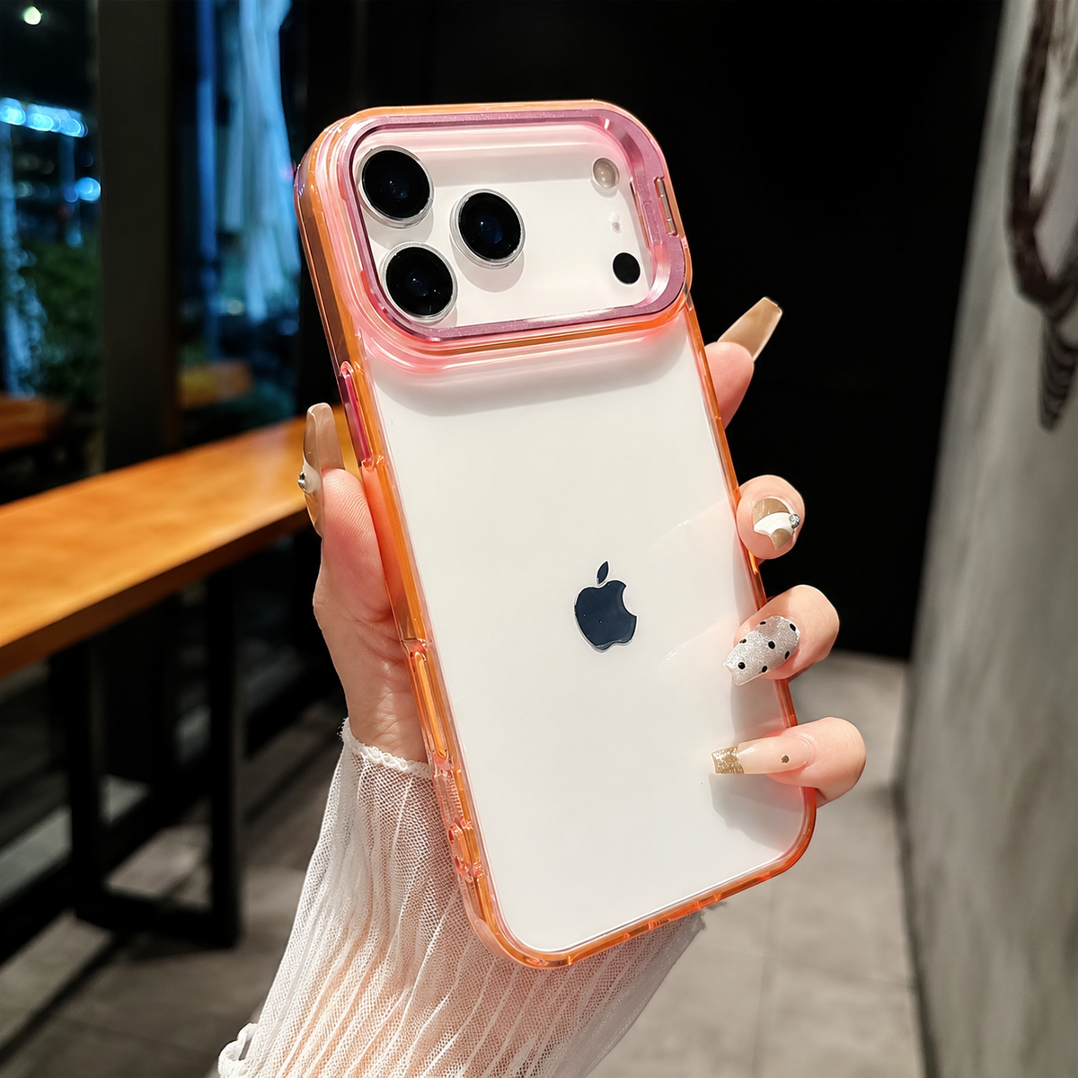 Premium iPhone Case MagSafe Crystal Clear PC TPU Shockproof Protective Cover Camera Lens Stand Armor Anti Scratch Magnetic Wireless Charging Slim Full