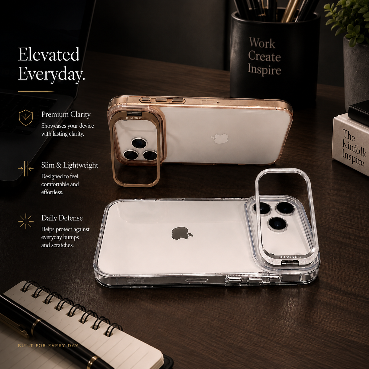 Premium iPhone Case MagSafe Crystal Clear PC TPU Shockproof Protective Cover Camera Lens Stand Armor Anti Scratch Magnetic Wireless Charging Slim Full