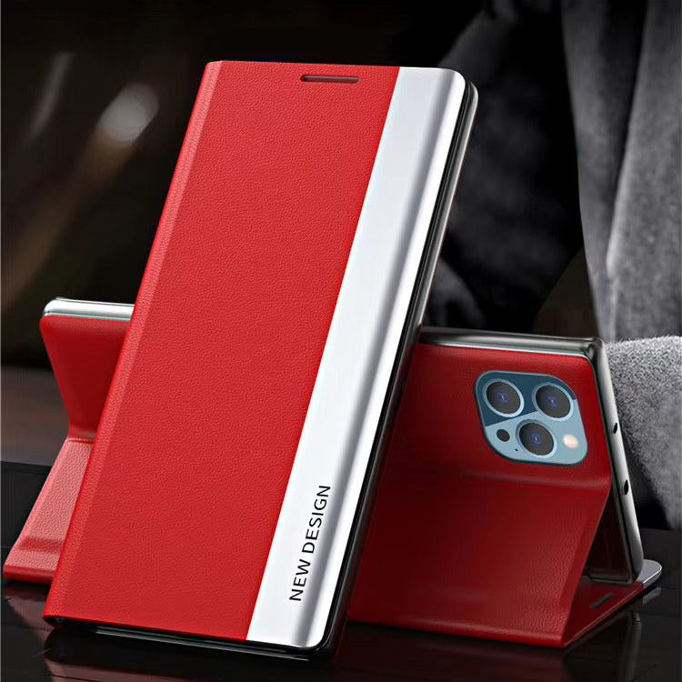 Premium iPhone Case MagSafe Flip Wallet Cover Magnetic Card Holder Stand Shockproof Screen Camera Protection Slim PU Leather Protective Design