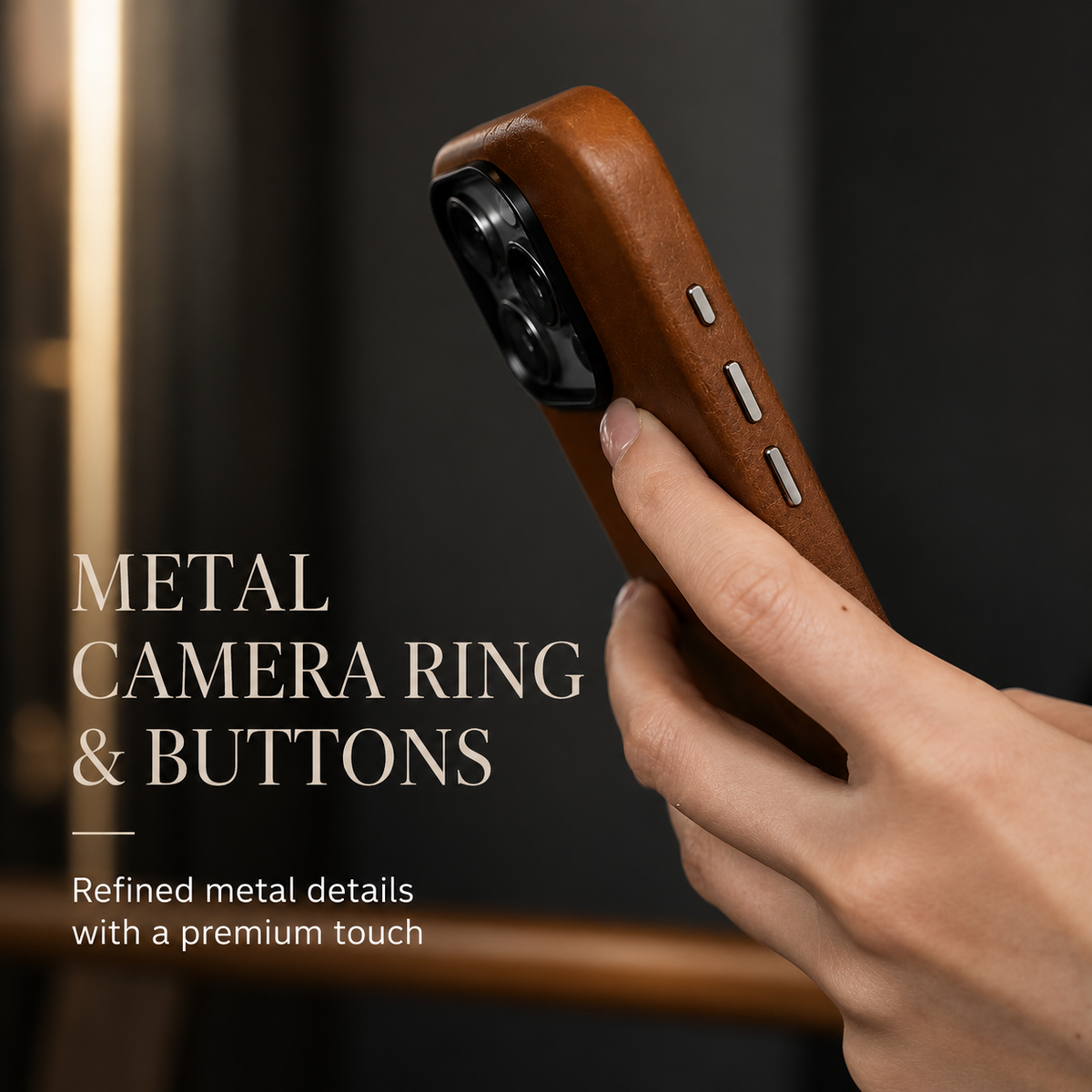 Premium iPhone Case MagSafe Genuine Cowhide Leather Cover Magnetic Protective Full Body Shockproof Anti Fingerprint Camera Protection Retro Slim Style