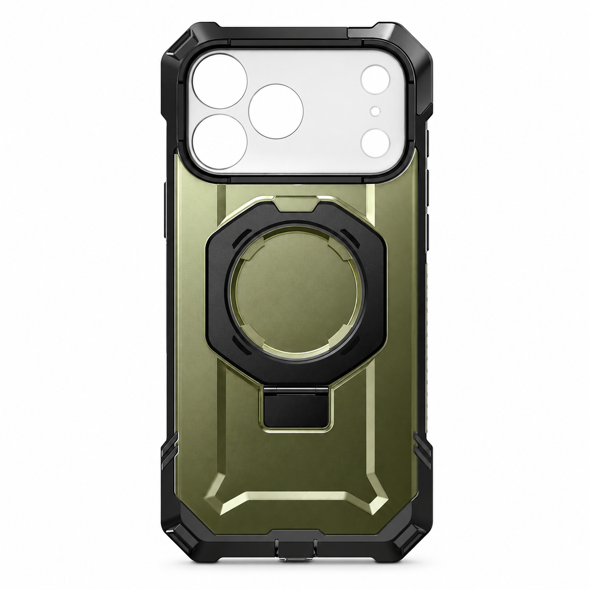 Premium iPhone Case MagSafe Heavy Duty Rugged Shockproof PC TPU Protective Cover Camera Control Button Magnetic Kickstand Non Slip Armor Bumper Case