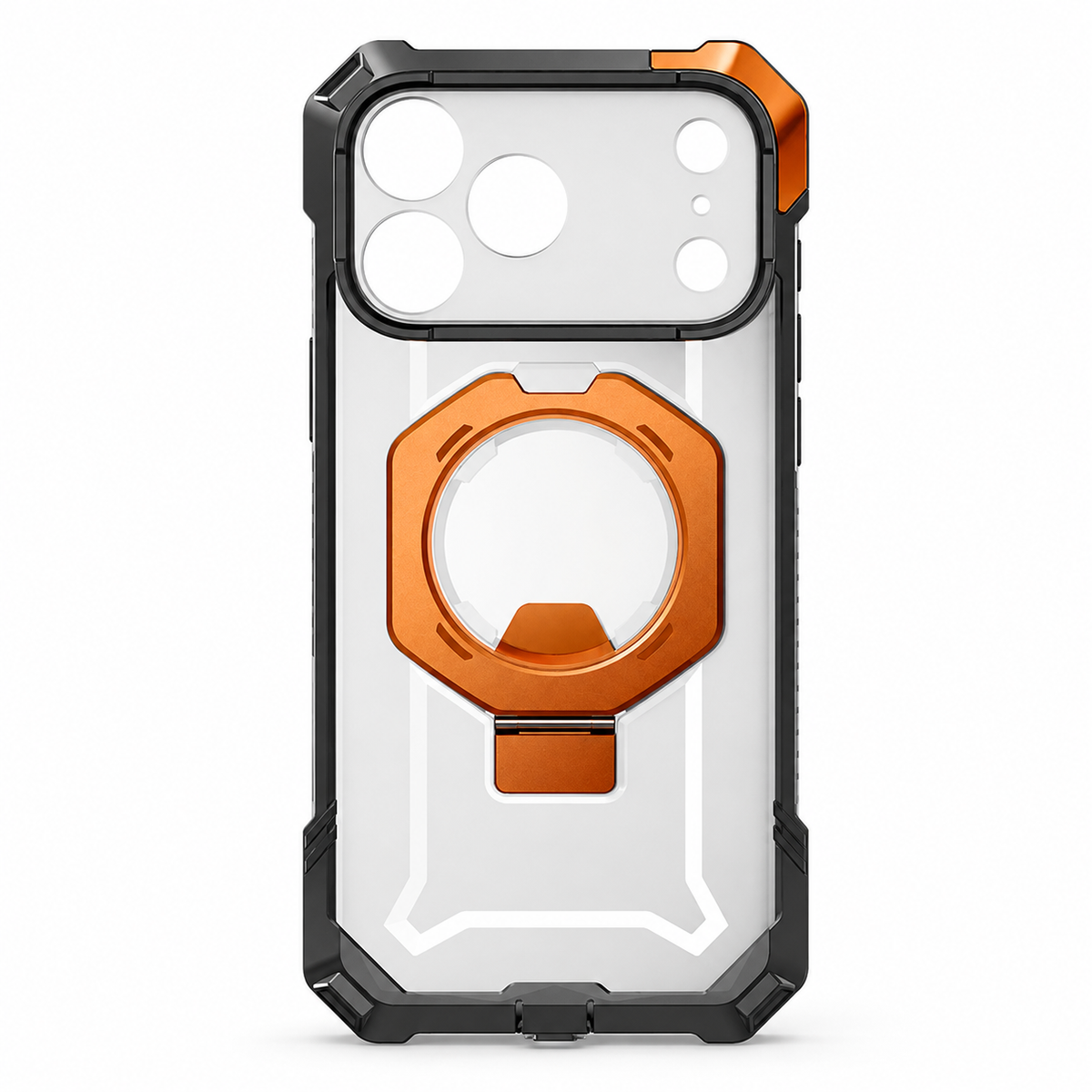 Premium iPhone Case MagSafe Heavy Duty Rugged Shockproof PC TPU Protective Cover Camera Control Button Magnetic Kickstand Non Slip Armor Bumper Case