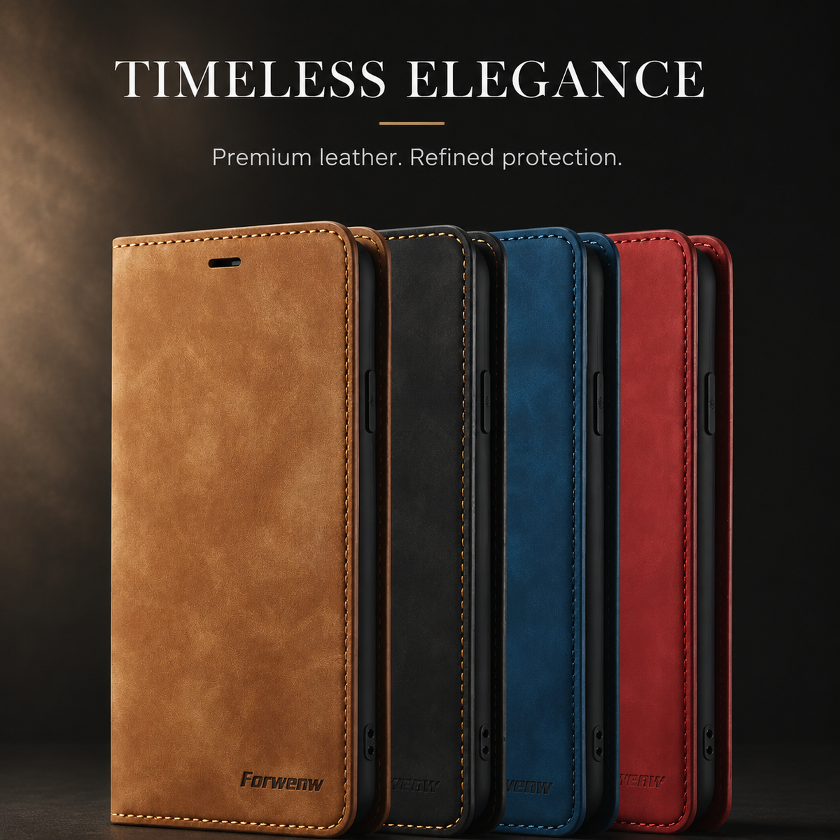 Premium iPhone Case MagSafe Leather Flip Wallet Suede Card Holder Cash Pocket Stand Magnetic Protective Cover Shockproof Slim Full Coverage Light Case
