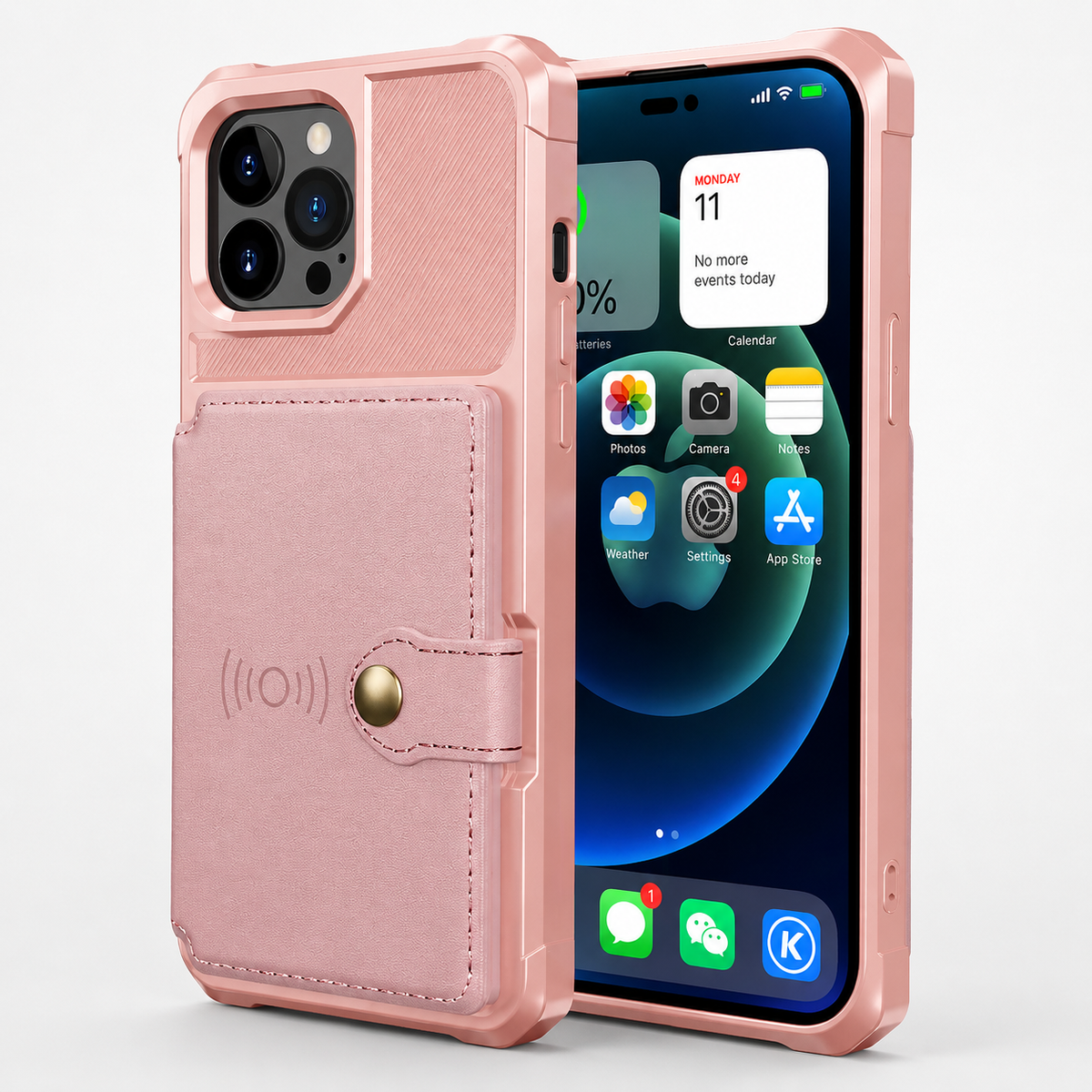 Premium iPhone Case MagSafe Leather Wallet Card Holder Flip Stand Shockproof Protective Cover Anti Fingerprint Anti Scratch Slim Magnet 360 Full Cover
