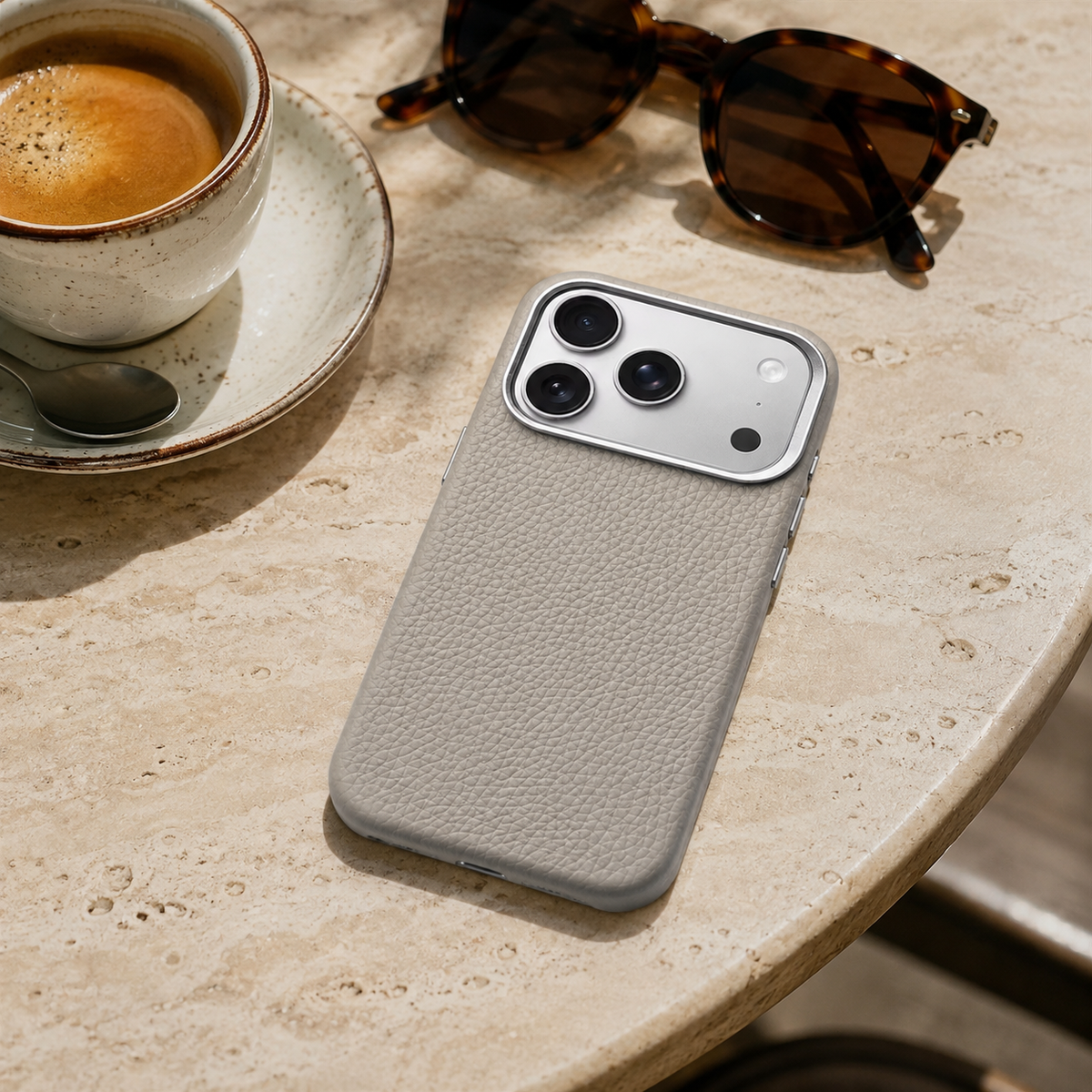 Premium iPhone Case MagSafe Lychee Leather Magnetic Shockproof Protective Cover Alloy Camera Lens Anti Scratch Non Slip Matte Full Coverage Business Case