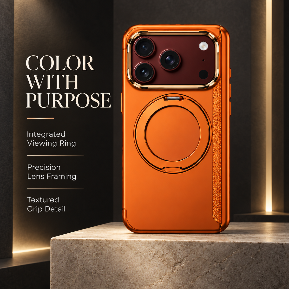 Premium iPhone Case MagSafe Magnetic 360 Ring Stand Foldable Stand Cover Full Protection Fingerprint Resistant Shockproof Bumper Slim Durable Phone Case