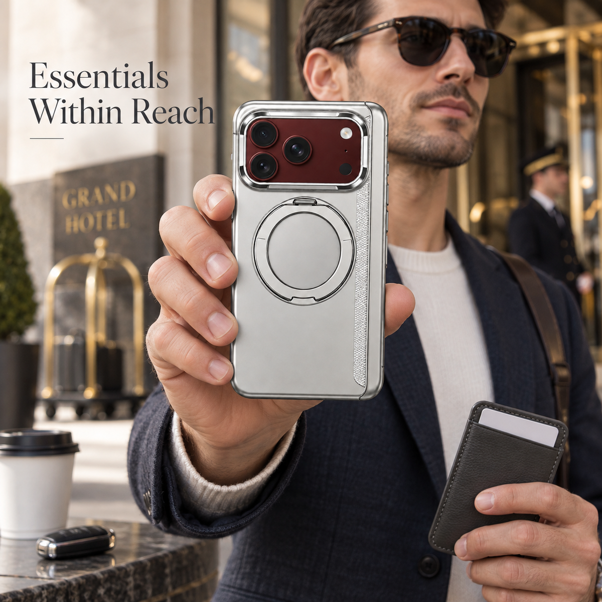 Premium iPhone Case MagSafe Magnetic 360 Ring Stand Foldable Stand Cover Full Protection Fingerprint Resistant Shockproof Bumper Slim Durable Phone Case