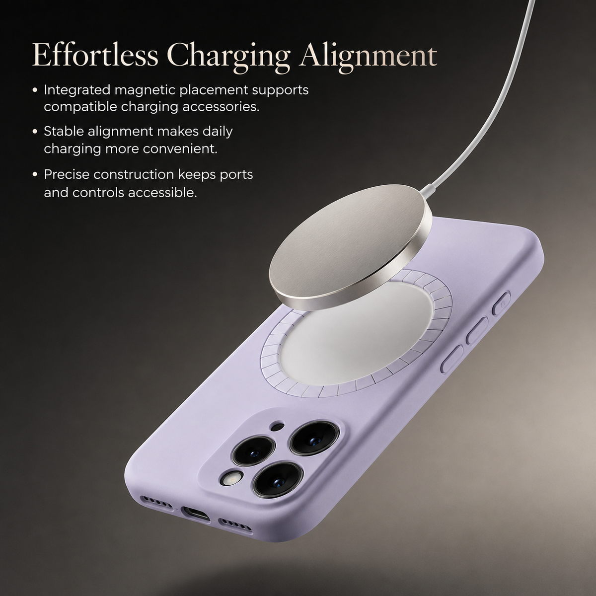 Premium iPhone Case MagSafe Magnetic 360 Rotating Stand Metal Lens Guard Skin Feel Shockproof Slim Fit Anti Drop Non Slip Durable Protective Phone Cover Case