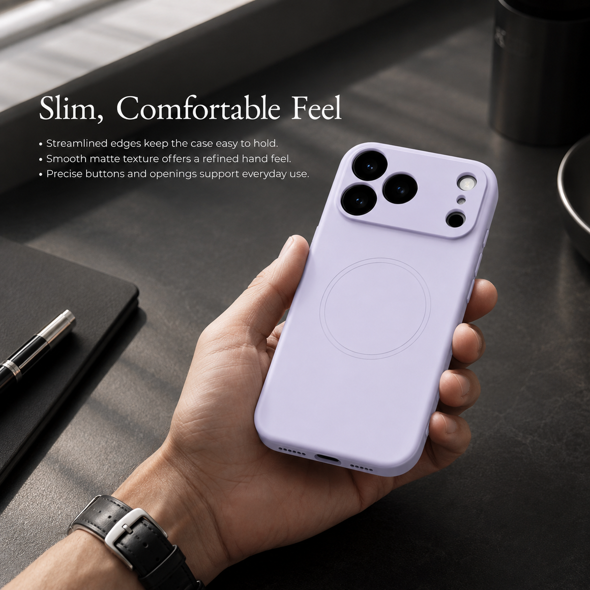 Premium iPhone Case MagSafe Magnetic 360 Rotating Stand Metal Lens Guard Skin Feel Shockproof Slim Fit Anti Drop Non Slip Durable Protective Phone Cover Case