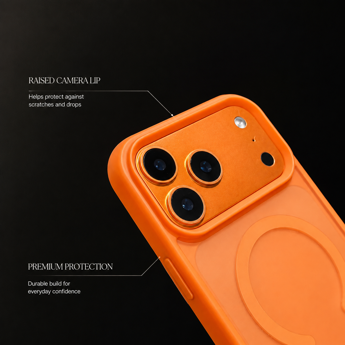 Premium iPhone Case MagSafe Magnetic Foldable Stand PC Matte Shockproof Protective Cover Anti Fingerprint Non Slip Half Wrapped Slim Design
