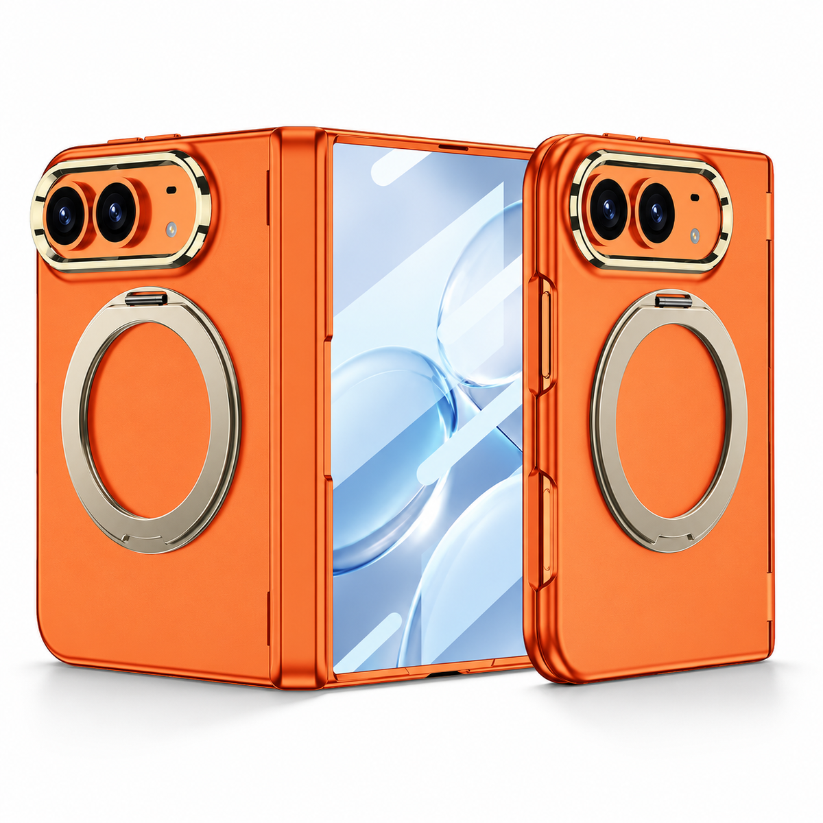 Premium iPhone Case MagSafe Magnetic Folding Stand Shockproof Durable Slim Protective Non Slip Tough Phone Cover with Hands Free Viewing Support