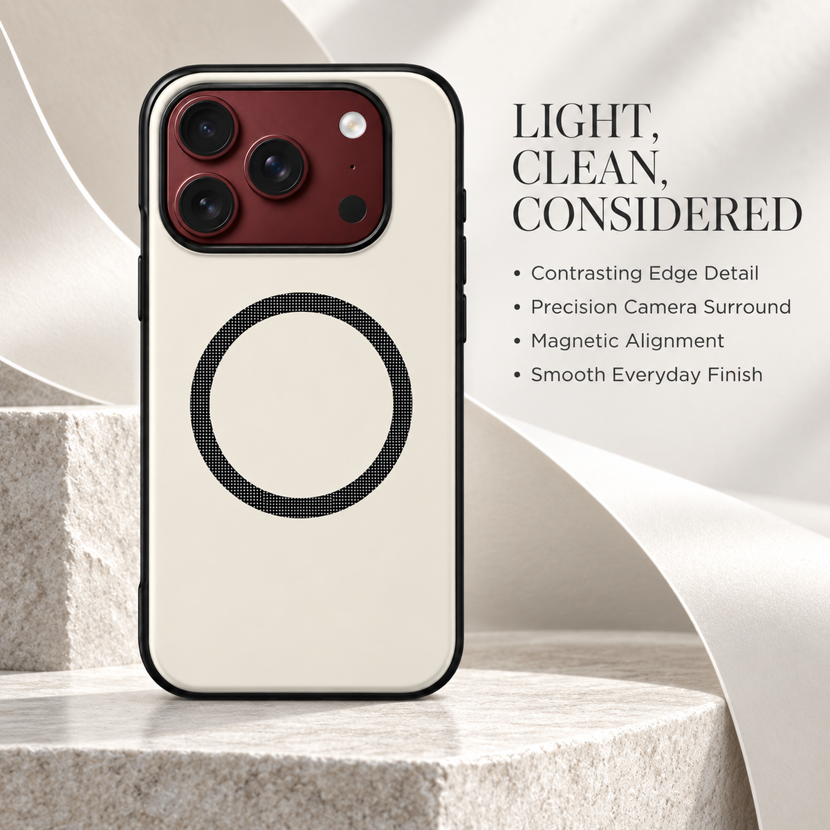 Premium iPhone Case MagSafe Magnetic Hard PC Foldable Cover Spring Hinge Guard Tempered Glass Shockproof Anti Drop Slim Durable Full Protection Phone Case