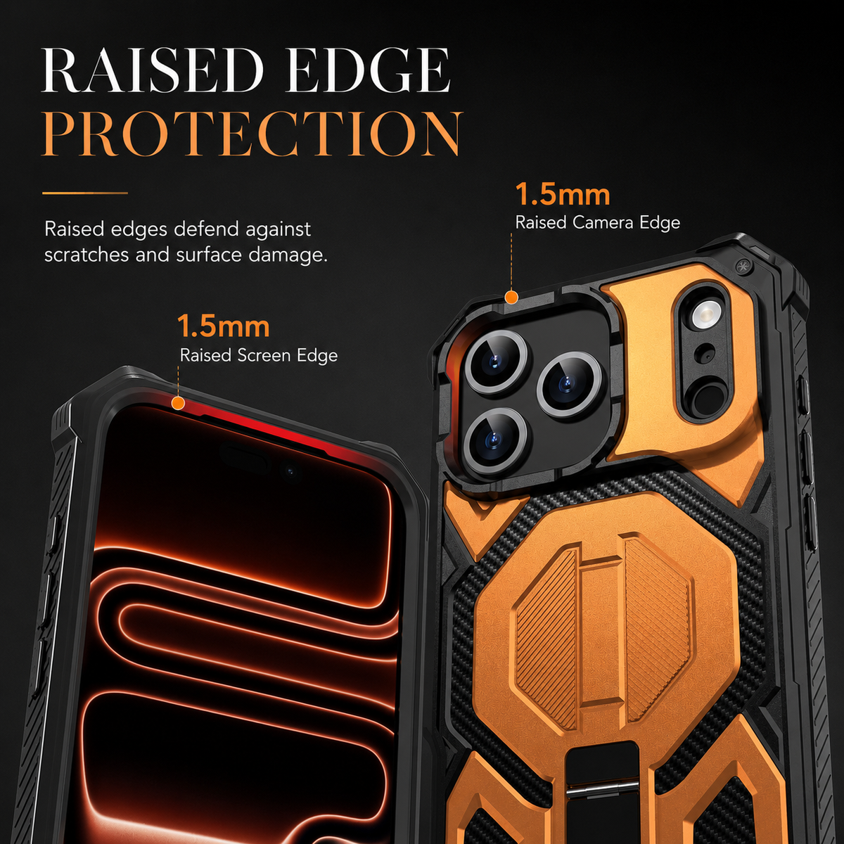 Premium iPhone Case MagSafe Magnetic Heavy Duty Shockproof Protective Cover Dual Layer Ring Lanyard Anti Scratch Non Slip Full Coverage Armor Case