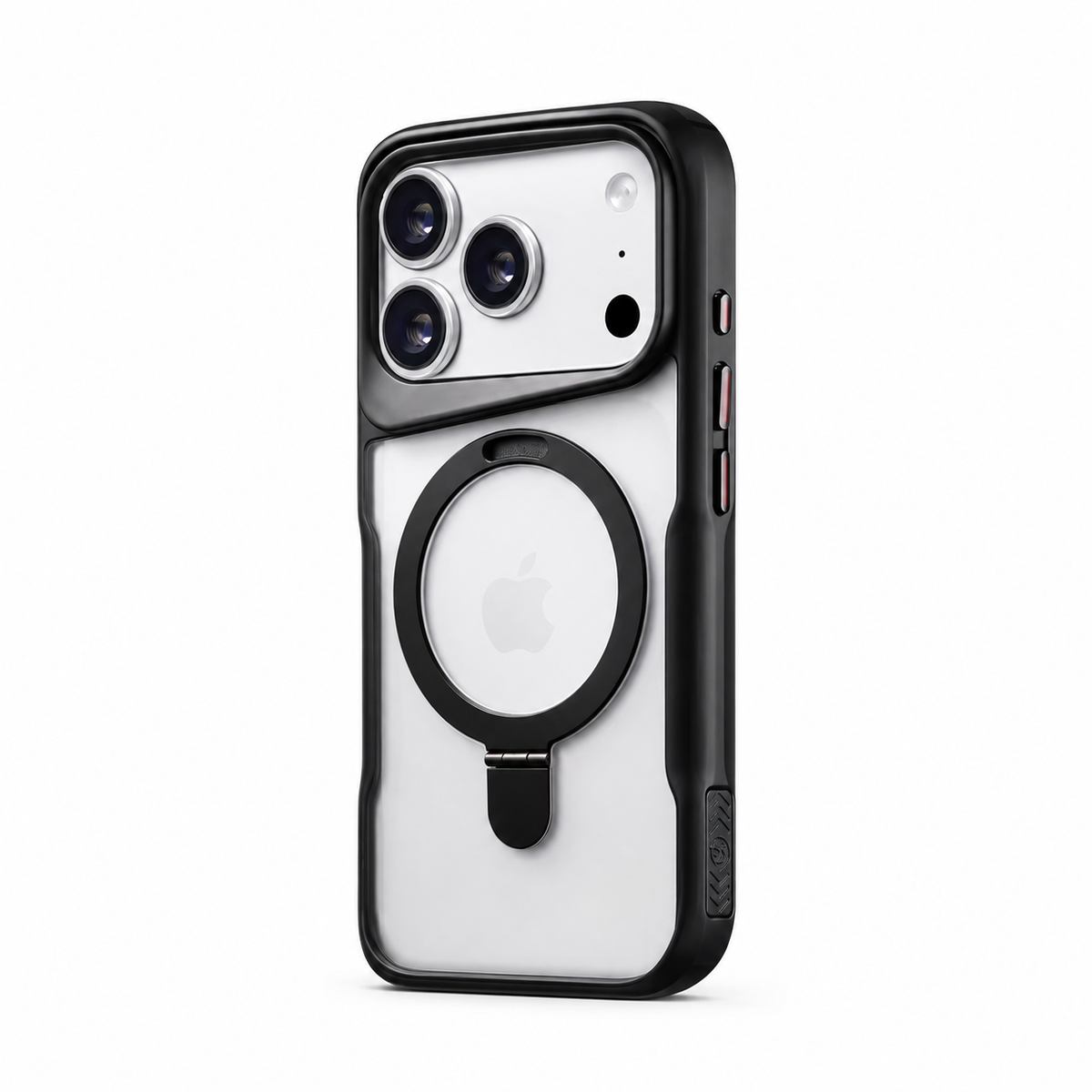 Premium iPhone Case MagSafe Magnetic Metal Ring Stand Shockproof Bumper Matte Translucent Protective Cover Anti Scratch Non Slip Slim Rugged Case