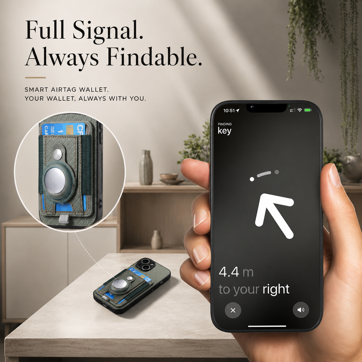 Premium iPhone Case MagSafe Magnetic Wallet Cover AirTag Card Holder Shockproof Anti Scratch Non-Slip PC + TPU Protective Wireless Charging Slim Design