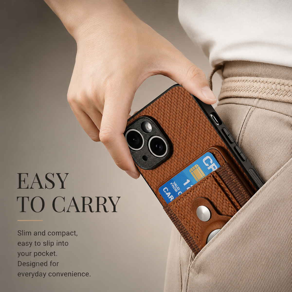 Premium iPhone Case MagSafe Magnetic Wallet Cover AirTag Card Holder Shockproof Anti Scratch Non-Slip PC + TPU Protective Wireless Charging Slim Design