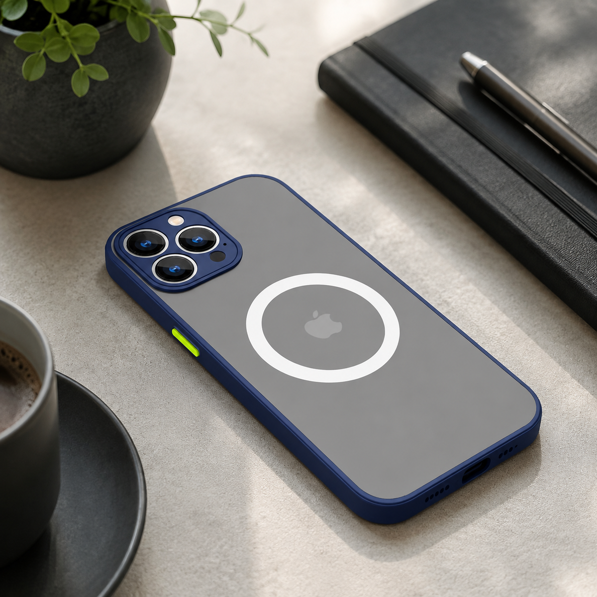 Premium iPhone Case MagSafe Matte Shockproof Protective Cover Camera Lens Protection Anti Scratch Slim Magnetic Soft Grip Full Coverage Minimal Design
