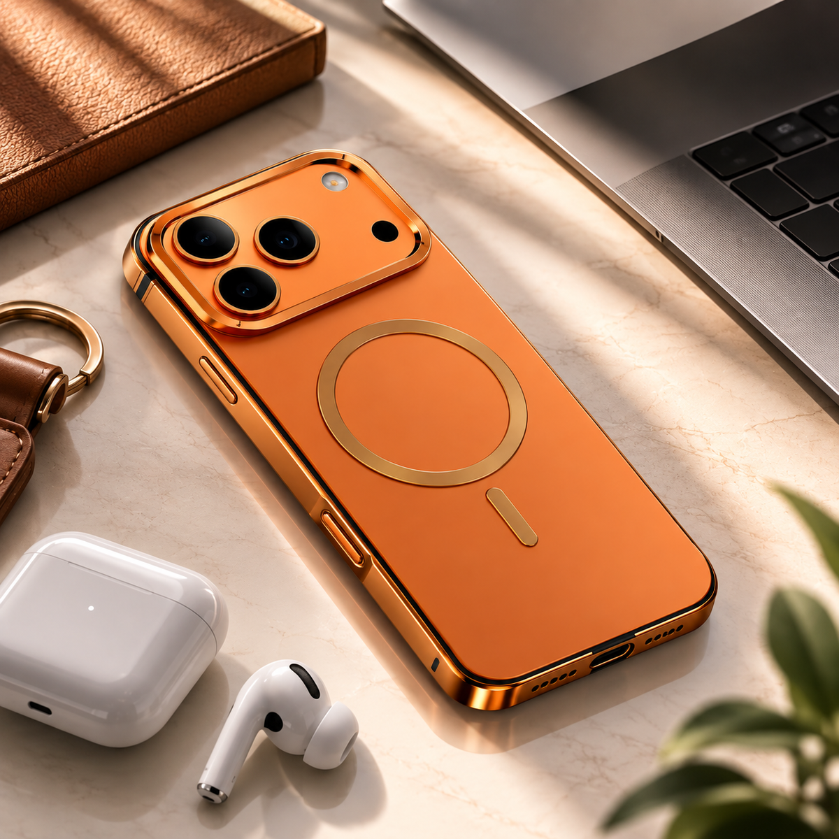 Premium iPhone Case MagSafe Metal Frame Aluminum Alloy Shockproof Anti Drop Protective Cover Scratch Resistant Magnetic Slim Full Coverage