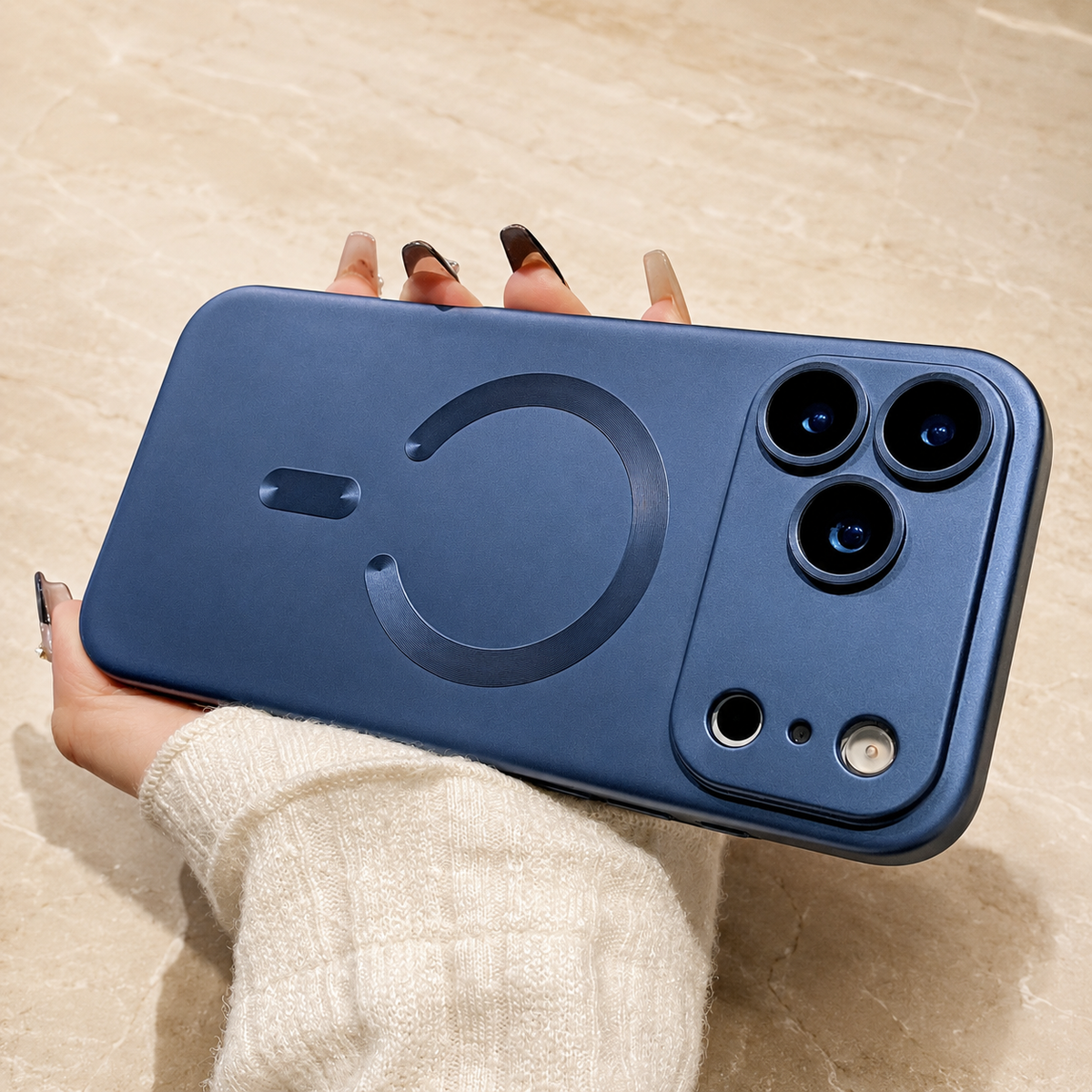 Premium iPhone Case MagSafe Metallic Paint Magnetic Protective Cover Camera Lens Protection Anti Fingerprint Anti Scratch Slim Wireless Charging Design