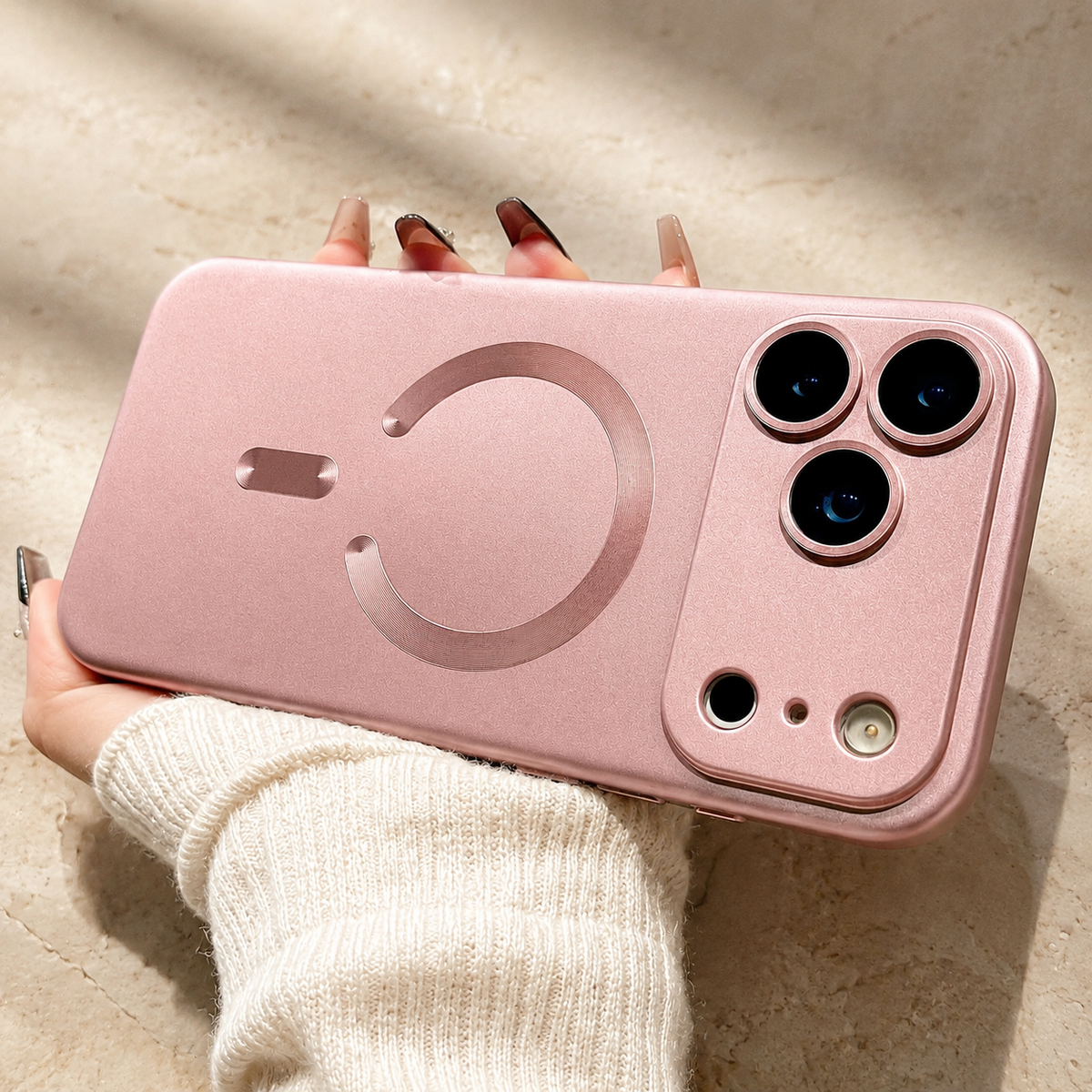 Premium iPhone Case MagSafe Metallic Paint Magnetic Soft TPU Protective Cover Camera Lens Protection Shockproof Anti Scratch Slim Wireless Charging