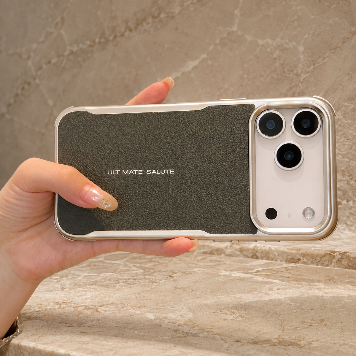 Premium iPhone Case MagSafe PU Leather Magnetic Protective Cover Shockproof PC Frame Anti Scratch Dustproof Non Slip Slim Full Coverage Modern Design